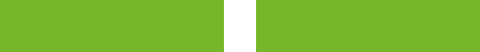 Both displays glow green: StreamLine TV is receiving an audio signal via the Cinch connection.